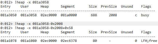 WinDbg LFH Analysis